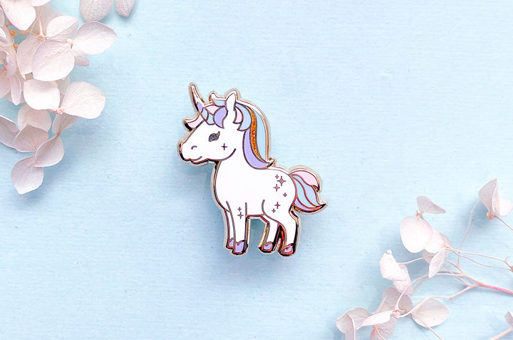 Starry Unicorn Enamel Pin