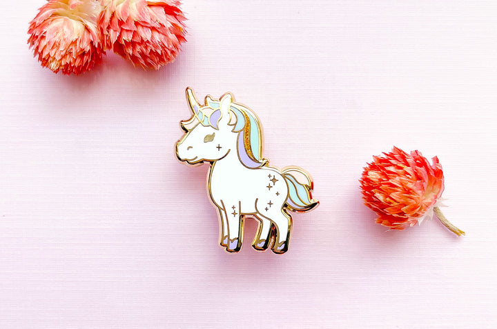 Starry Unicorn Enamel Pin
