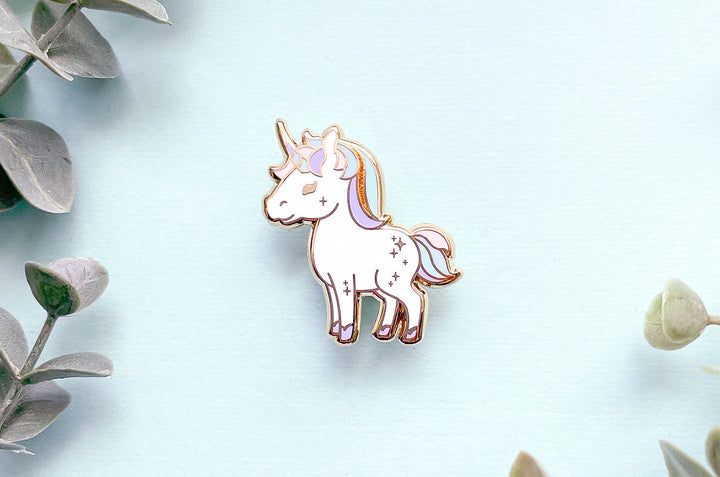 Starry Unicorn Enamel Pin
