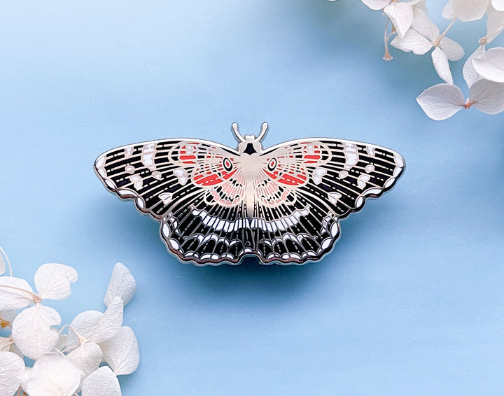 Texan Crescent Butterfly (Anthanassa texana) Enamel Pin