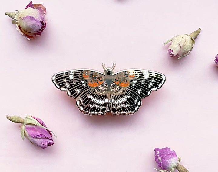 Texan Crescent Butterfly (Anthanassa texana) Enamel Pin