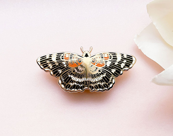 Texan Crescent Butterfly (Anthanassa texana) Enamel Pin