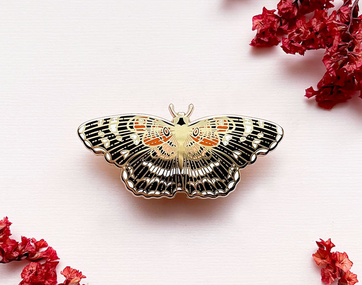 Texan Crescent Butterfly (Anthanassa texana) Enamel Pin