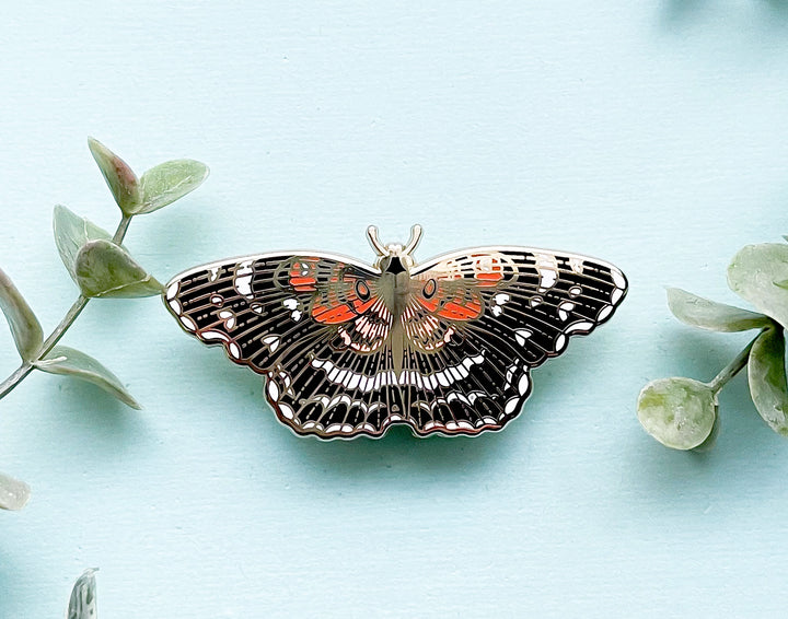 Texan Crescent Butterfly (Anthanassa texana) Enamel Pin