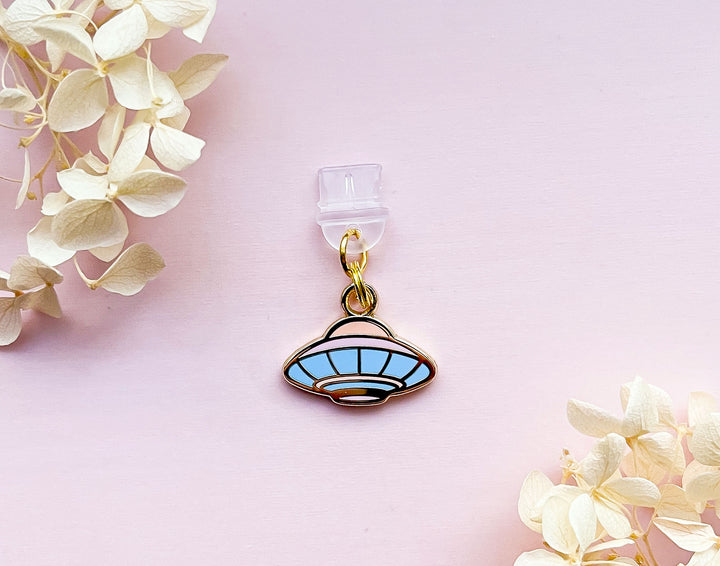 Outer Space UFO Dust Plug Charm