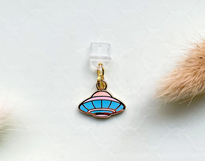 Outer Space UFO Dust Plug Charm
