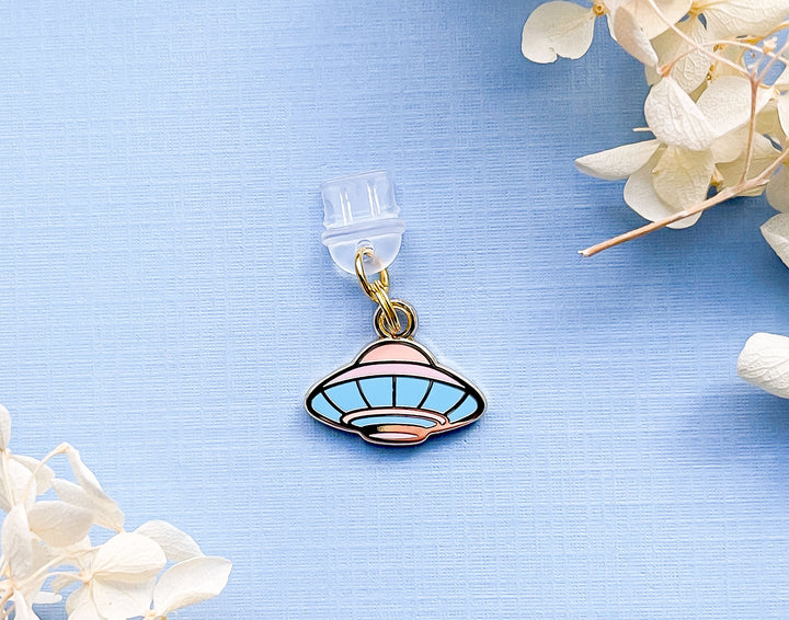 Outer Space UFO Dust Plug Charm