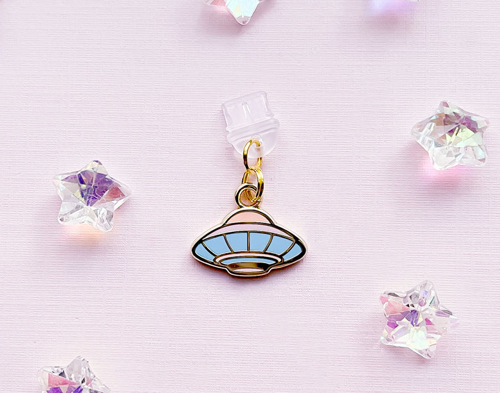 Outer Space UFO Dust Plug Charm