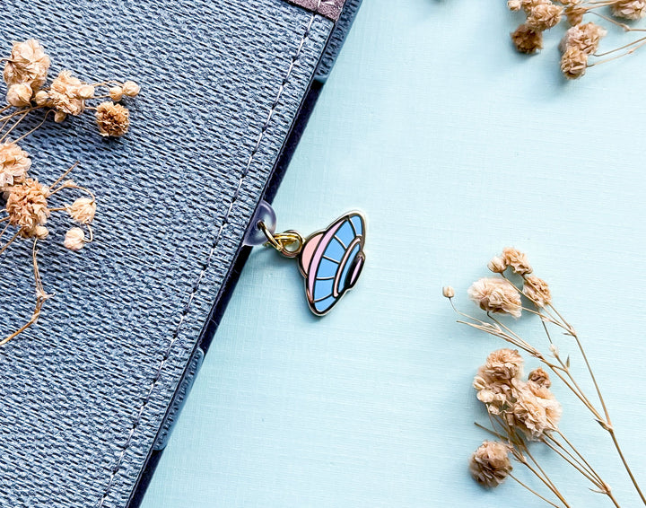 Outer Space UFO Dust Plug Charm