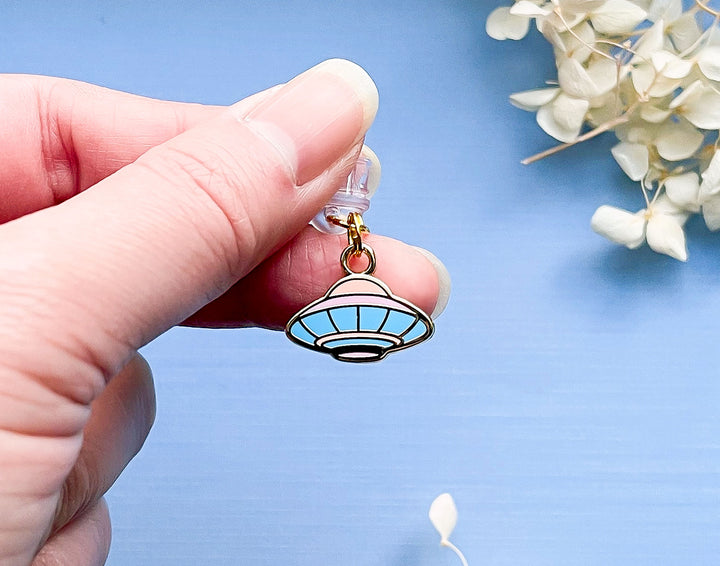 Outer Space UFO Dust Plug Charm