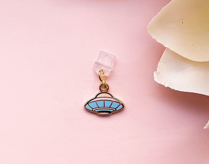 Outer Space UFO Dust Plug Charm