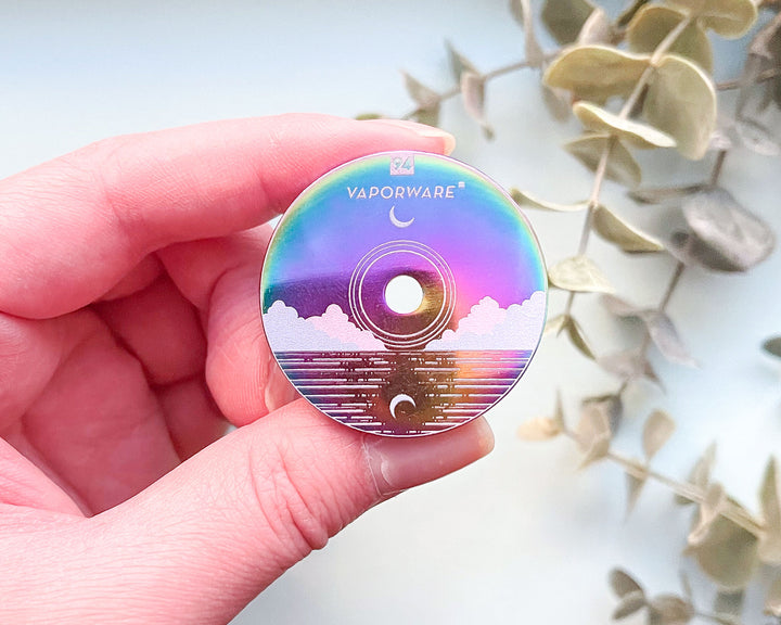 Vaporware Compact Disc Enamel Pin