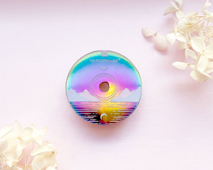 Vaporware Compact Disc Enamel Pin