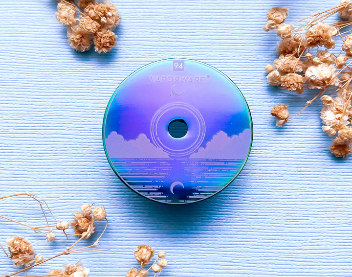 Vaporware Gloomy Sky Compact Disc Enamel Pin