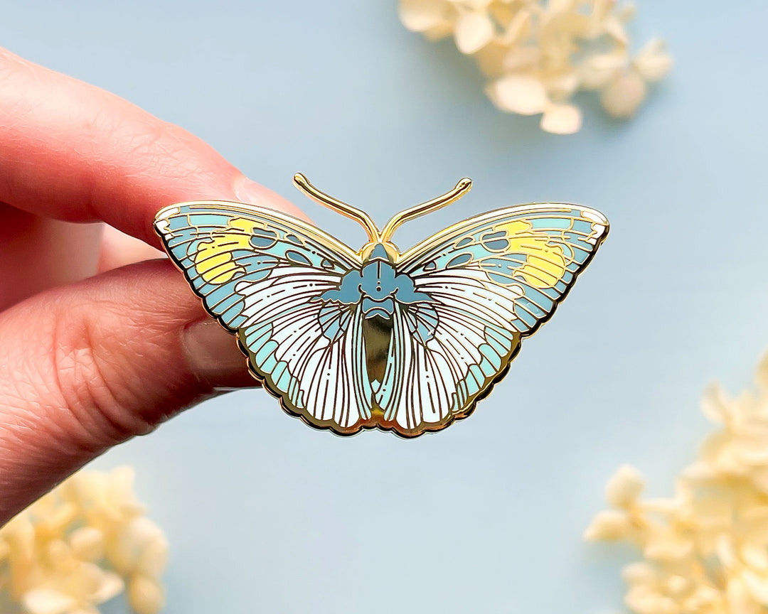 Widespread Forester Butterfly (Euphaedra medon) Enamel Pin