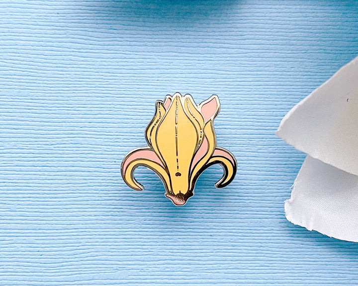 Mini Yellow Magnolia Flower Enamel Pin