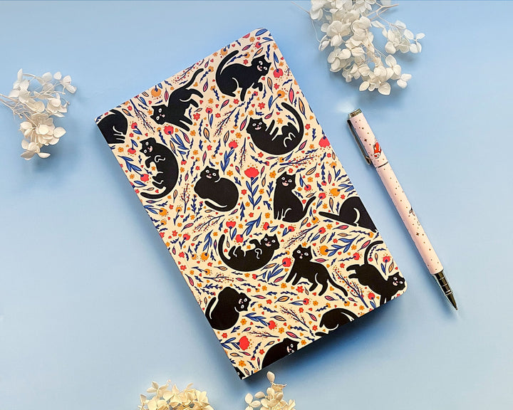 Cat Zoomies Dotted Grid Notebook