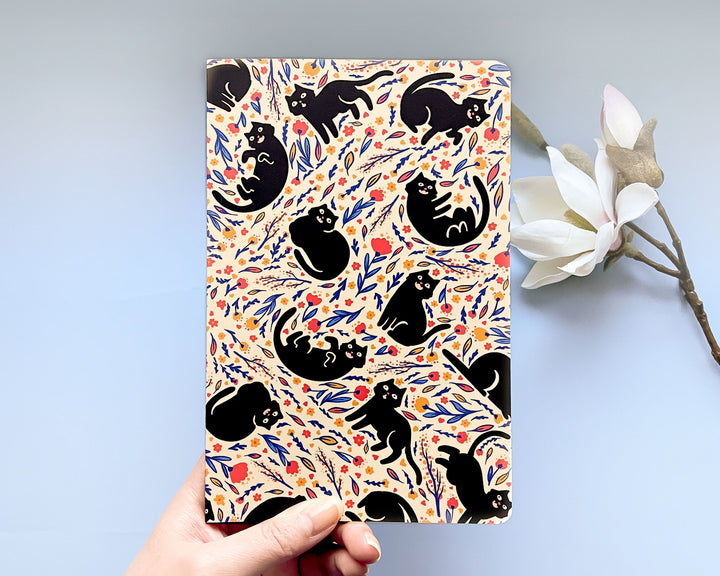 Cat Zoomies Dotted Grid Notebook