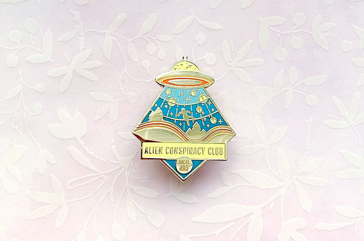 Alien Conspiracy Club Enamel Pin