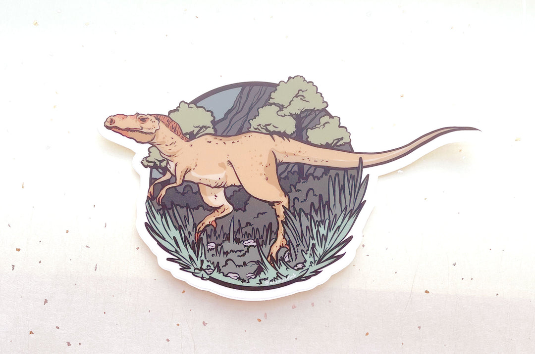 Albertosaurus Clear Vinyl Sticker