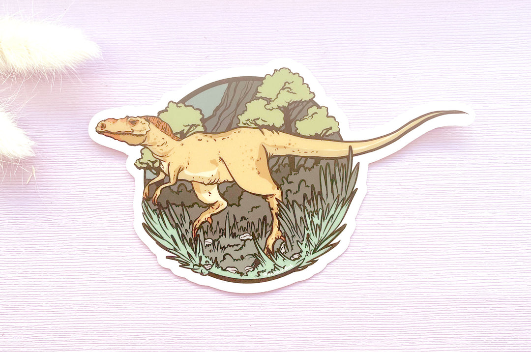 Albertosaurus Clear Vinyl Sticker