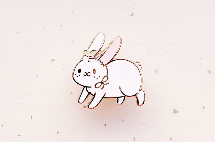 Alfalfa Sprout Rabbit Enamel Pin