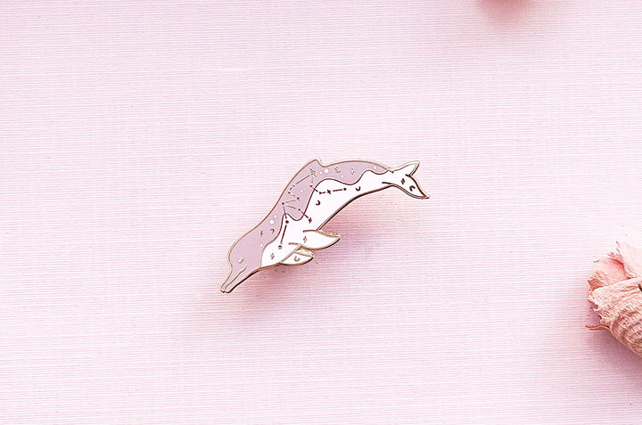 Aquarius Constellation Amazon River Dolphin Pin