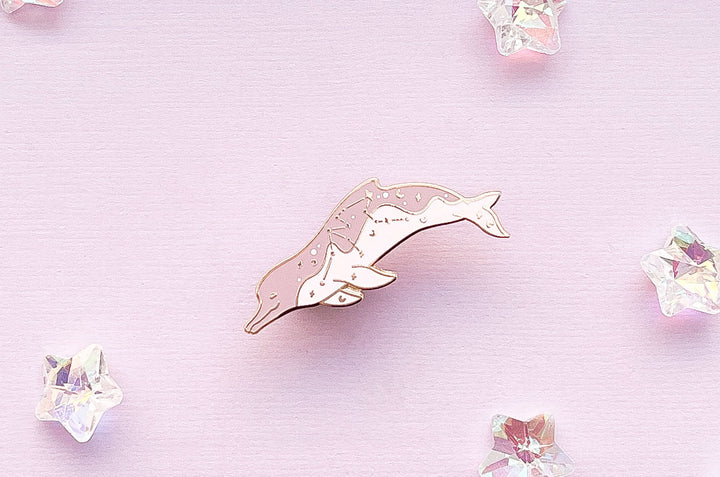 Aquarius Constellation Amazon River Dolphin Pin