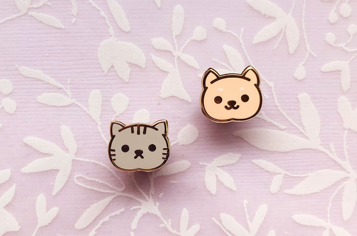 Mini Kawaii Animals Board Filler Enamel Pin Set