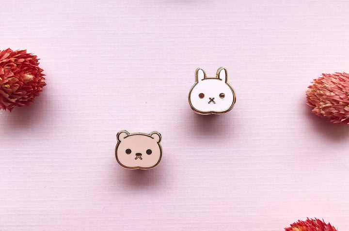 Mini Kawaii Animals Board Filler Enamel Pin Set
