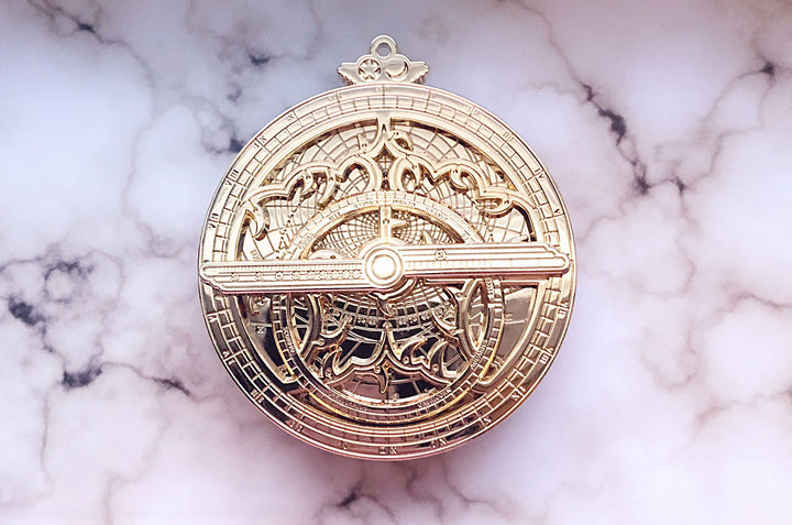 Astrolabe Star Navigator Gold Pin