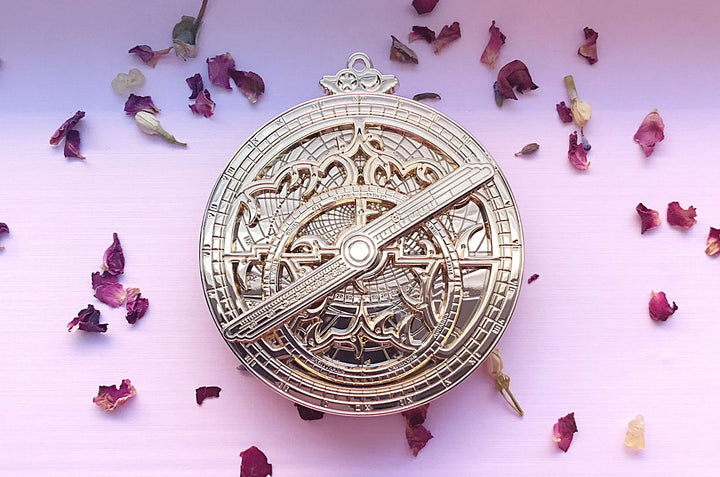 Astrolabe Star Navigator Gold Pin