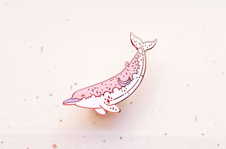 Baird's Beaked Whale (Moon Bow) Enamel Pin