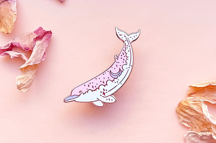 Baird's Beaked Whale (Moon Bow) Enamel Pin