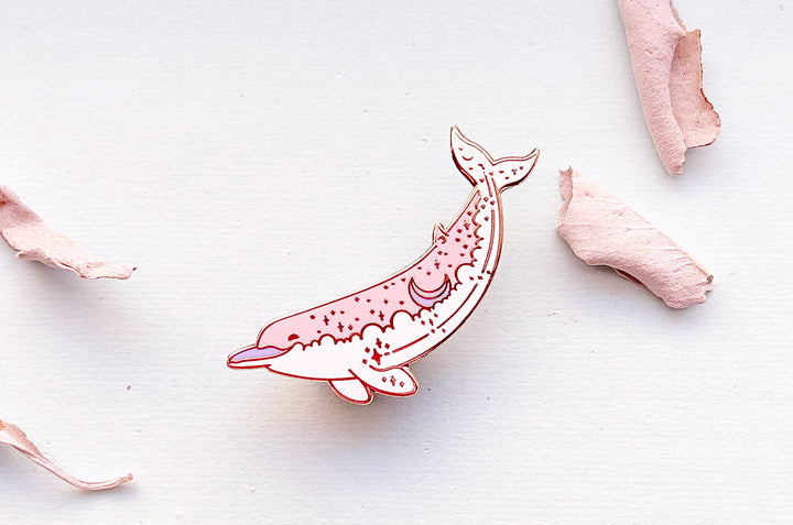 Baird's Beaked Whale (Moon Bow) Enamel Pin