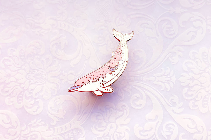 Baird's Beaked Whale (Moon Bow) Enamel Pin
