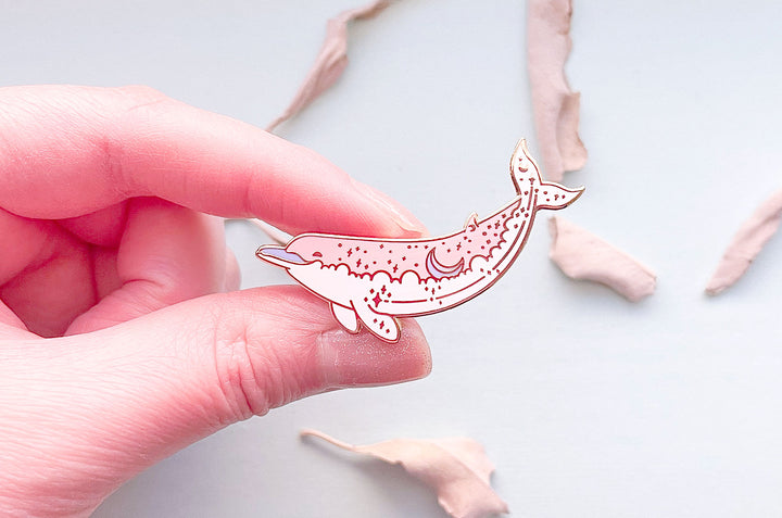 Baird's Beaked Whale (Moon Bow) Enamel Pin