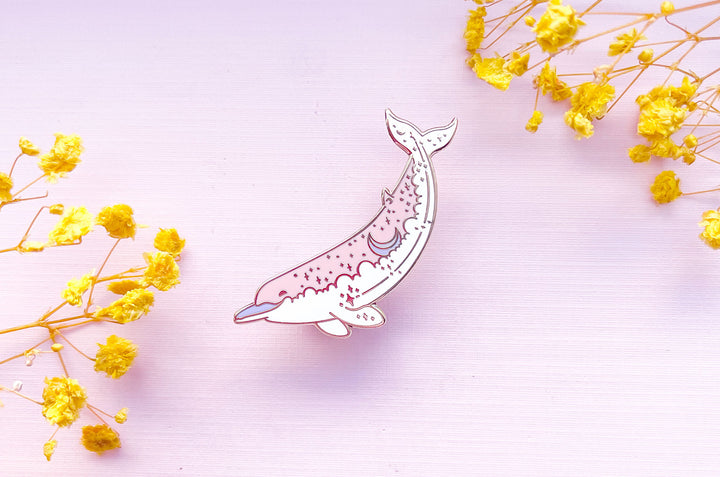 Baird's Beaked Whale (Moon Bow) Enamel Pin