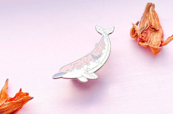 Baird's Beaked Whale (Moon Bow) Enamel Pin
