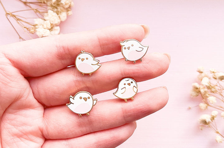 Mini Birds Board Filler Enamel Pin Set