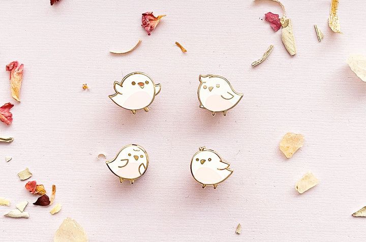 Mini Birds Board Filler Enamel Pin Set
