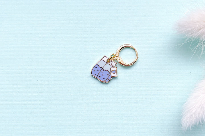 Blue Teabag Charm