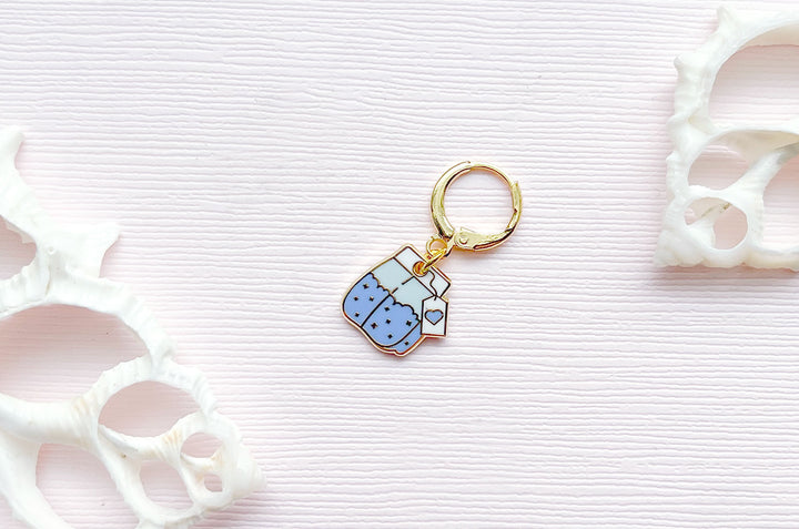 Blue Teabag Charm