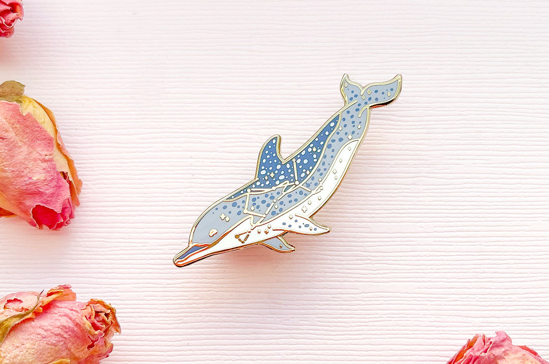 Bootes Constellation Atlantic Spotted Dolphin Enamel Pin