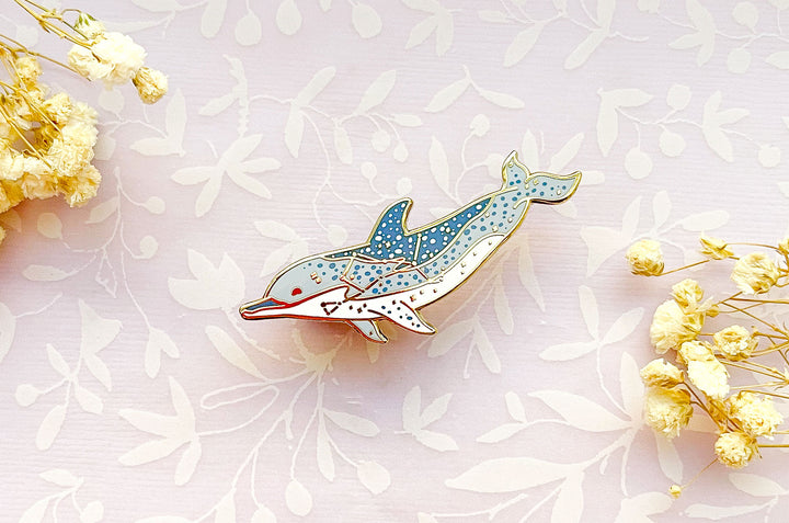 Bootes Constellation Atlantic Spotted Dolphin Enamel Pin