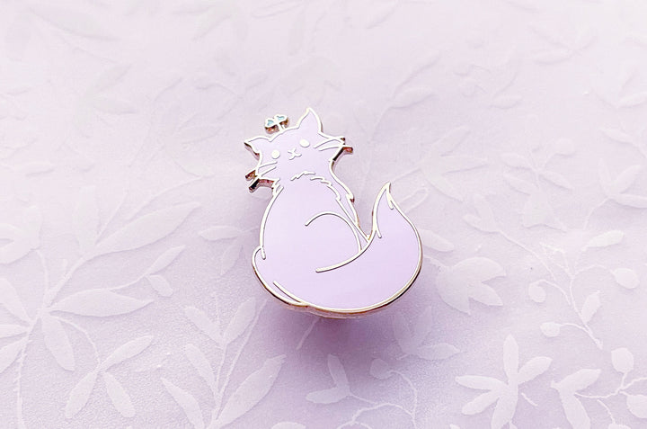 Broccoli Sprout Cat Enamel Pin