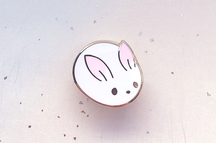 Bunny Bun Enamel Pin