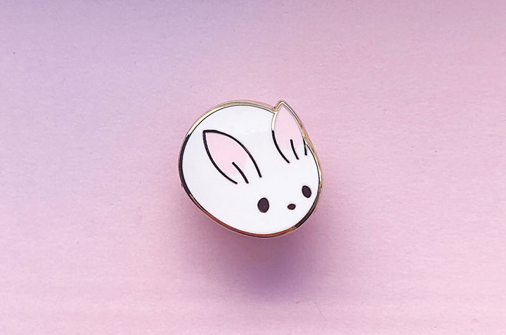 Bunny Bun Enamel Pin