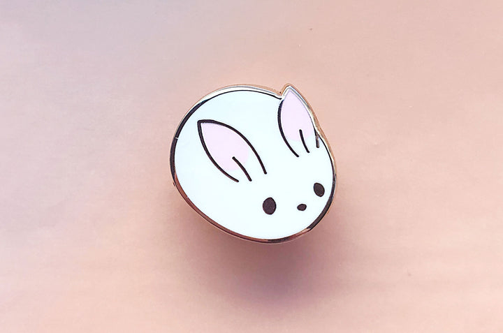 Bunny Bun Enamel Pin