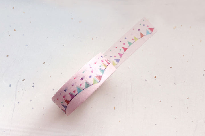 Rainbow Confetti Bunting Washi Tape
